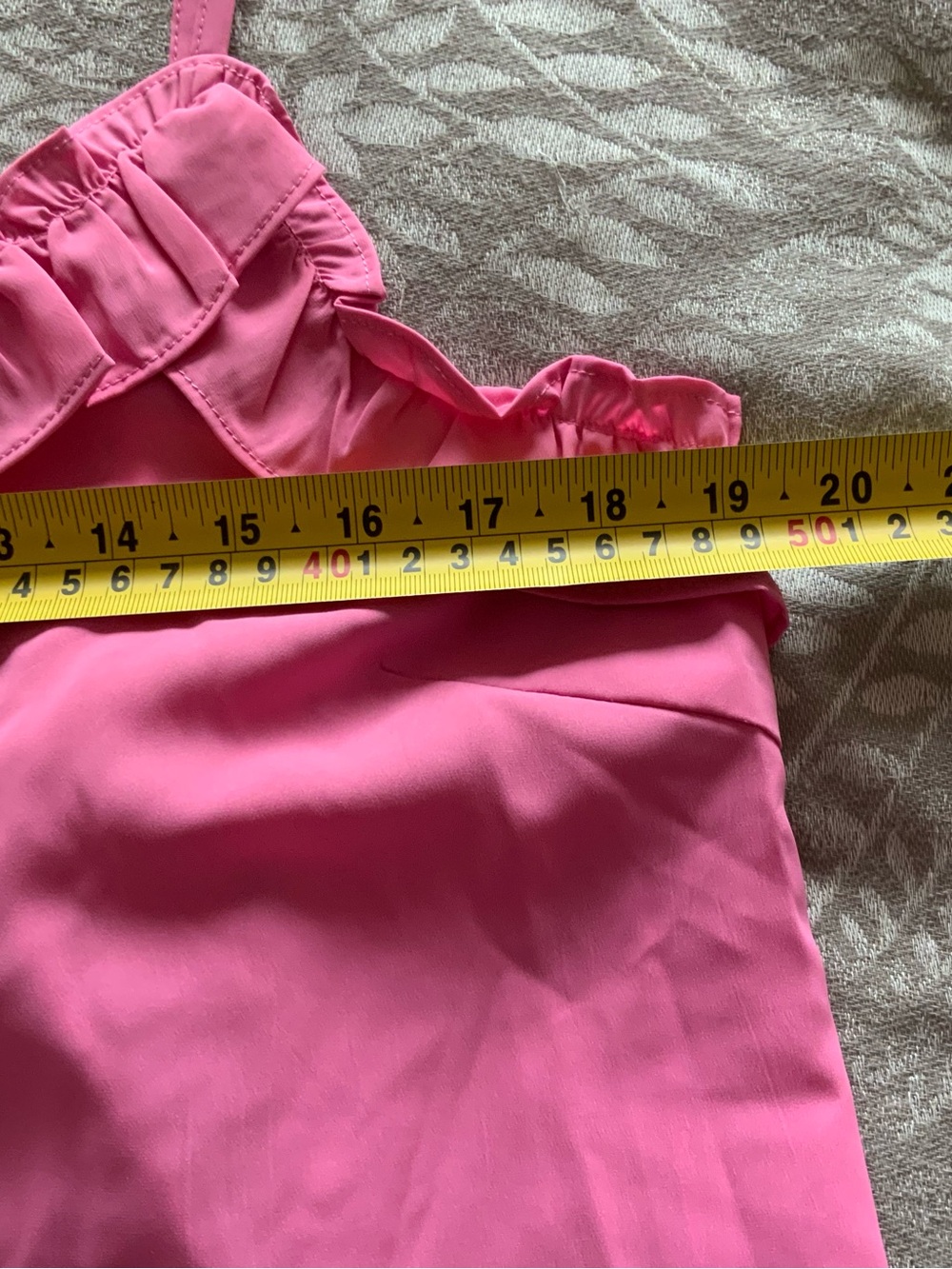 Women’s Pink Ruffle Cami Tank Top - Picture 5 of 8